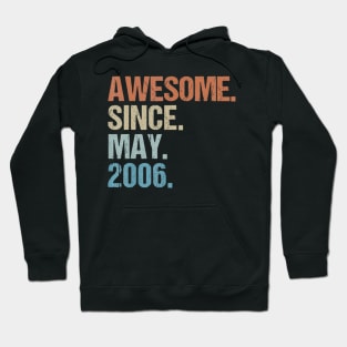 Born In May 2006 14th Birthday Gif114 Yrs Old Hoodie